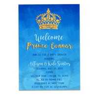 Royal Boys Prince Baby Shower Invitations