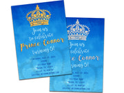 Royal Prince Birthday Invitations