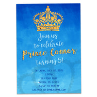Royal Prince Birthday Invitations