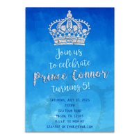Royal Prince Birthday Invitations