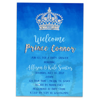 Royal Boys Prince Baby Shower Invitations