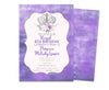Royal Purple Princess Birthday Invitations