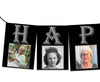 Silver Glitter Adult Birthday Photo Banner