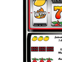 Slot Machine Birthday Invitations Adult