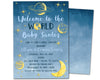 Outer Space Baby Shower Invitations Boy