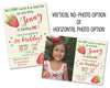 Strawberry Birthday Invitations