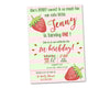 Strawberry Birthday Invitations