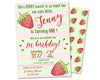 Strawberry Birthday Invitations