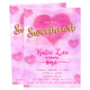 Sweetheart Valentines Birthday Invitations