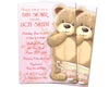 Teddy Bear Tea Party Baby Shower Invitations