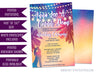 Tropical Wedding Silhouette Invitations
