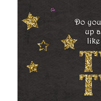 Twins Twinkle Little Star Birthday Invitations Purple Gold