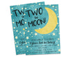 TWO the Moon Birthday Invitations