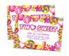 TWO Sweet 2nd Birthday Girl Invitations