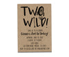 TWO Wild 2nd Birthday Invitations Kraft