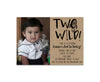 TWO Wild 2nd Birthday Invitations Kraft