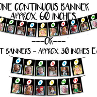 Uno 1st Birthday Photo Banner 12 Month Milestone