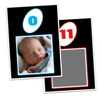 Uno 1st Birthday Photo Banner 12 Month Milestone