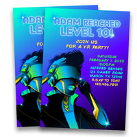 Boys VR Birthday Invitations