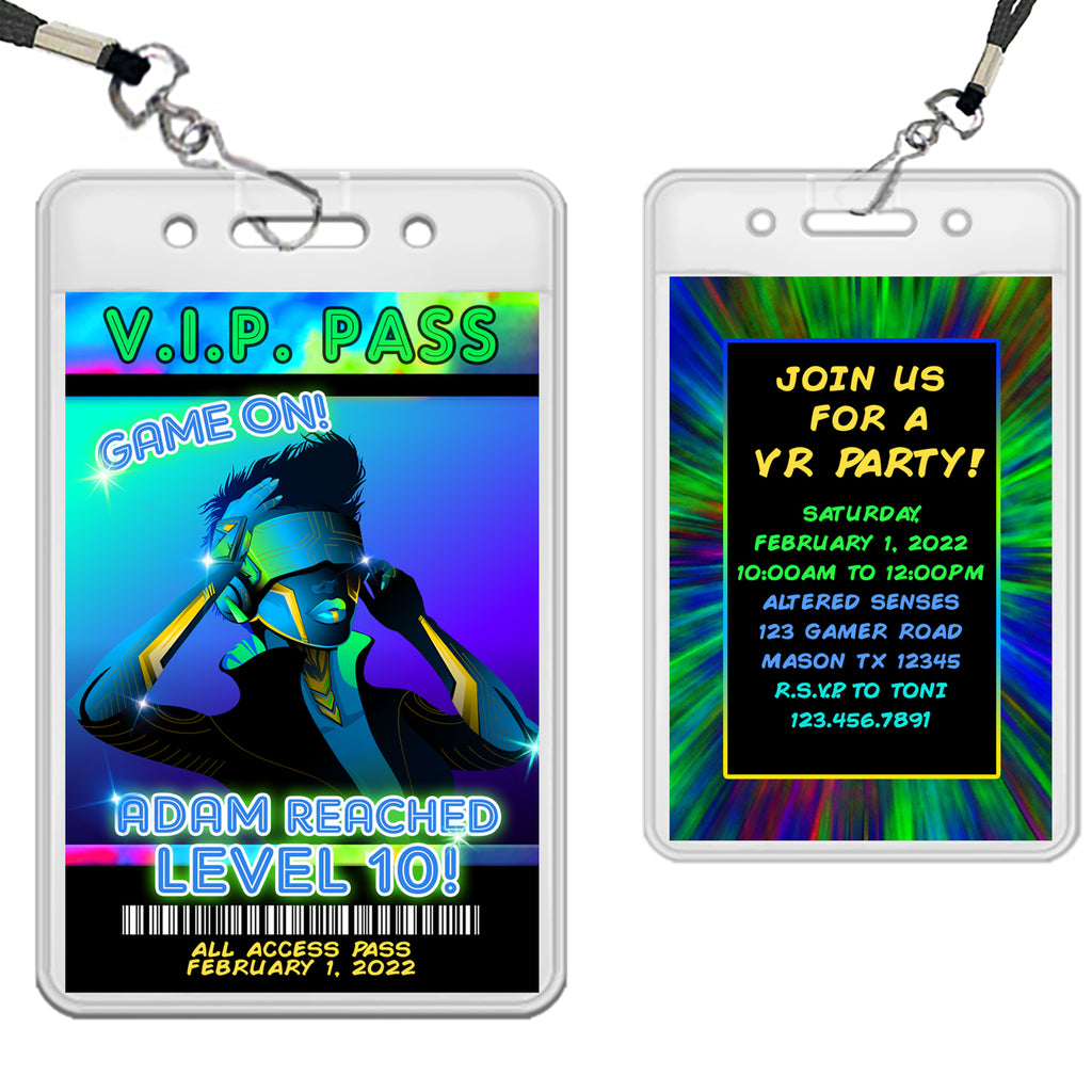 Boys VR VIP Pass Lanyards