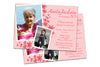 Pink Floral Birthday Invitation for Women Photo