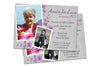 Floral Purple Birthday Invitation for Women